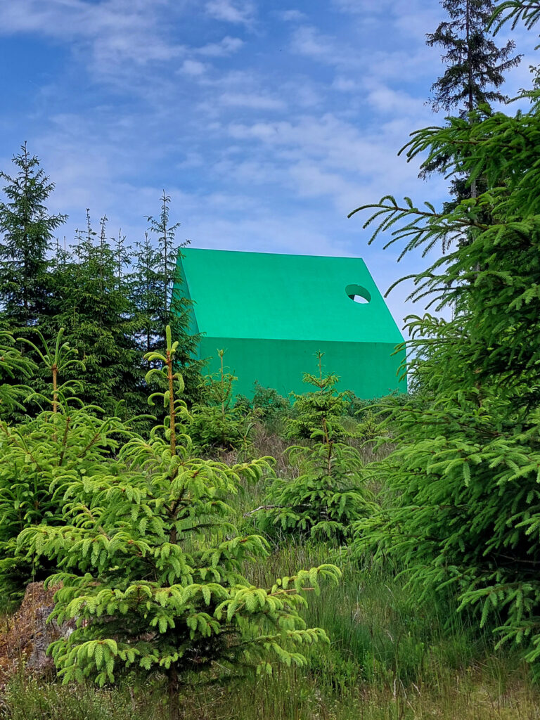 Waldskulpturenweg - Die Grünstation