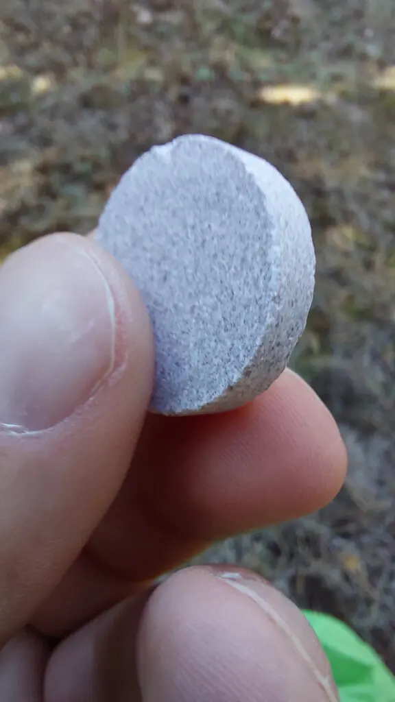 Brausetablette mit Cola-Geschmack mit zugesetztem Koffein